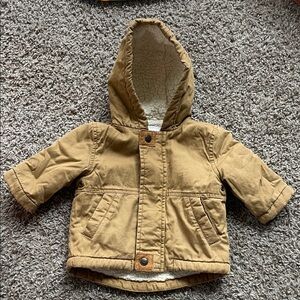 Gymboree Tan Sherpa-Lined Jacket